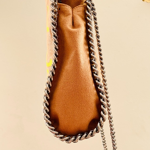 STELLA MCCARTNEY Falabella Brown 3 Mini Embroidered Graffitti Logo Bag - Picture 7 of 11
